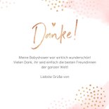 Grußkarte Danke Aquarell rosa 3