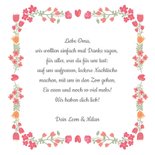 Grußkarte Foto in Herz mit Blumen 3