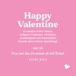 Grußkarte Freundin Valentinstag 'You're the GOAT!' 3