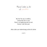 Grußkarte Valentinskarte 'Unendliche Liebe' 3