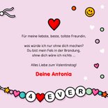 Grußkarte Valentinstag Beste Freundin Freundschaftsarmband 3