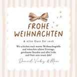 Grußkarte Weihnachten rundes Foto mit beider Schleife 3