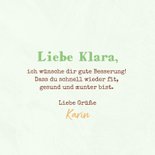 Gute Besserung Karte Schildkröte auf Rollschuhen 3