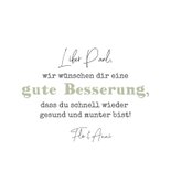 Gute-Besserung-Karte Schimpanse mit Grippe und Thermometer 3