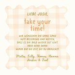 Gute Besserungskarte Schnecke 'take your time' 3