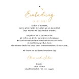Hochzeitseinladung Doodles Goldelemente 3