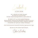 Hochzeitseinladung Goldschrift auf Holz 3