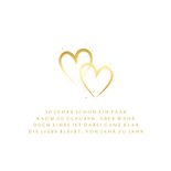 Hochzeitsjubiläum goldene Herzen Einladungskarte 50 Jahre 2