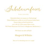 Hochzeitsjubiläum goldene Herzen Einladungskarte 50 Jahre 3