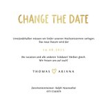 Hochzeitskarte Change-the-Date Foto Pinselstrich 3