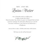 Hochzeitskarte Einladung Marmor & Botanik 3