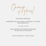 Hochzeitskarte Eukalyptusblätter Terminänderung 3