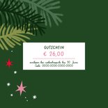 Karte für Gutschein zu Weihnachtsgeschenk 2