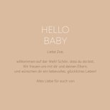 Karte Glückwunsch 'Hello Baby' 3