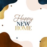 Karte Glückwunsch Umzug abstrakt 'Happy New Home' 2