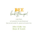 Karte Gute Besserung Biene 'Bee well soon' 3