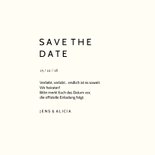 Karte Save-the-Date Hochzeitstermin schwarze Blumen 3