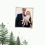 Karte Save-the-Date Winterhochzeit Tannenwald 2