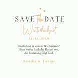 Karte Save-the-Date Winterhochzeit Tannenwald 3