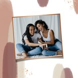 Karte Trauzeugin fragen Pinselstriche Kupferlook 2