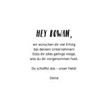 Karte Viel Erfolg Foto & Muskelarm 3