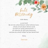 Karte zur guten Besserung rote & gelbe Rosen 3