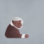 Katzen-Karte Gute Besserung 'Cat well soon' 2