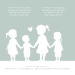 Klassische Geburtskarte Silhouette von 4 Kindern 2