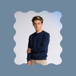 Konfirmation Einladungskarte Foto grafisches Kreuz 2