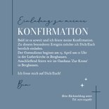 Konfirmation Einladungskarte Foto grafisches Kreuz 3
