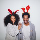 Lustige Fotokarte Weihnachtself 'Make yourself an elf' 2