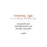 Lustige Weihnachstkarte 'Fishing you...' 3