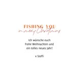 Lustige Weihnachstkarte 'Fishing you...' 3