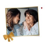 Muttertagskarte Geschenk Schleife rosa gestreift 2