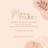 Muttertagskarte 'Mommy-to-be' rosé & Zweige 3