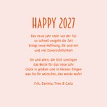 Neujahrsgrußkarte 'Happy 2027' Hand mit Wunderkerze 3