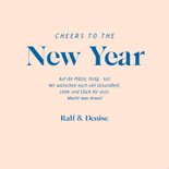 Neujahrskarte 'Cheers to the new year' 3