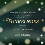 Neujahrskarte Discokugel 'Funkelndes Jahr' 3