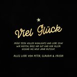 Neujahrskarte Feuerwerk Kleeblatt Viel Glück  3