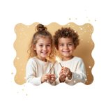 Neujahrskarte Fotocollage verzierte 2026 Goldoptik 2