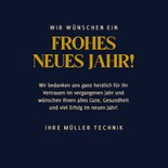 Neujahrskarte geschäftlich Sektflasche 'Cheers' 3