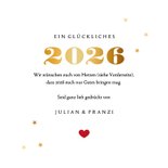Neujahrskarte Herz voller Neujahrswünsche 3