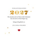 Neujahrskarte Herz voller Neujahrswünsche 3