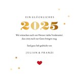 Neujahrskarte Herz voller Neujahrswünsche 3