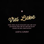 Neujahrskarte Liebe Feuerwerk Rosa Schwarz 3