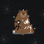 Neujahrskarte 'New Year's Bear Hug' 2