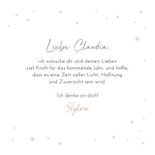 Neujahrskarte 'Viel Kraft' Rotkehlchen im Schnee 3