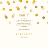 Partyeinladung Goldene Konfetti 3