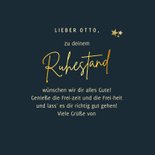 Ruhestand Glückwunschkarte Vintage-Muster 3