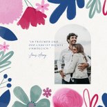 Save-our-Date-Karte Aquarellblumen 2